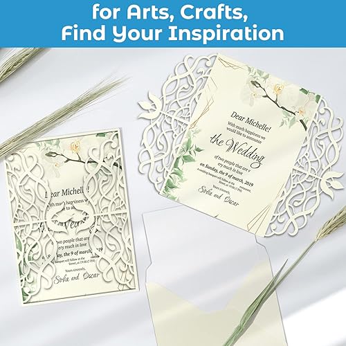 Miniatura 5 de Papel de cartulina de color crema, 100 hojas Ohuhu 8.5" x 11" Pesado 80lb Cartulina de cubierta para manualidades y fabricación de tarjetas de