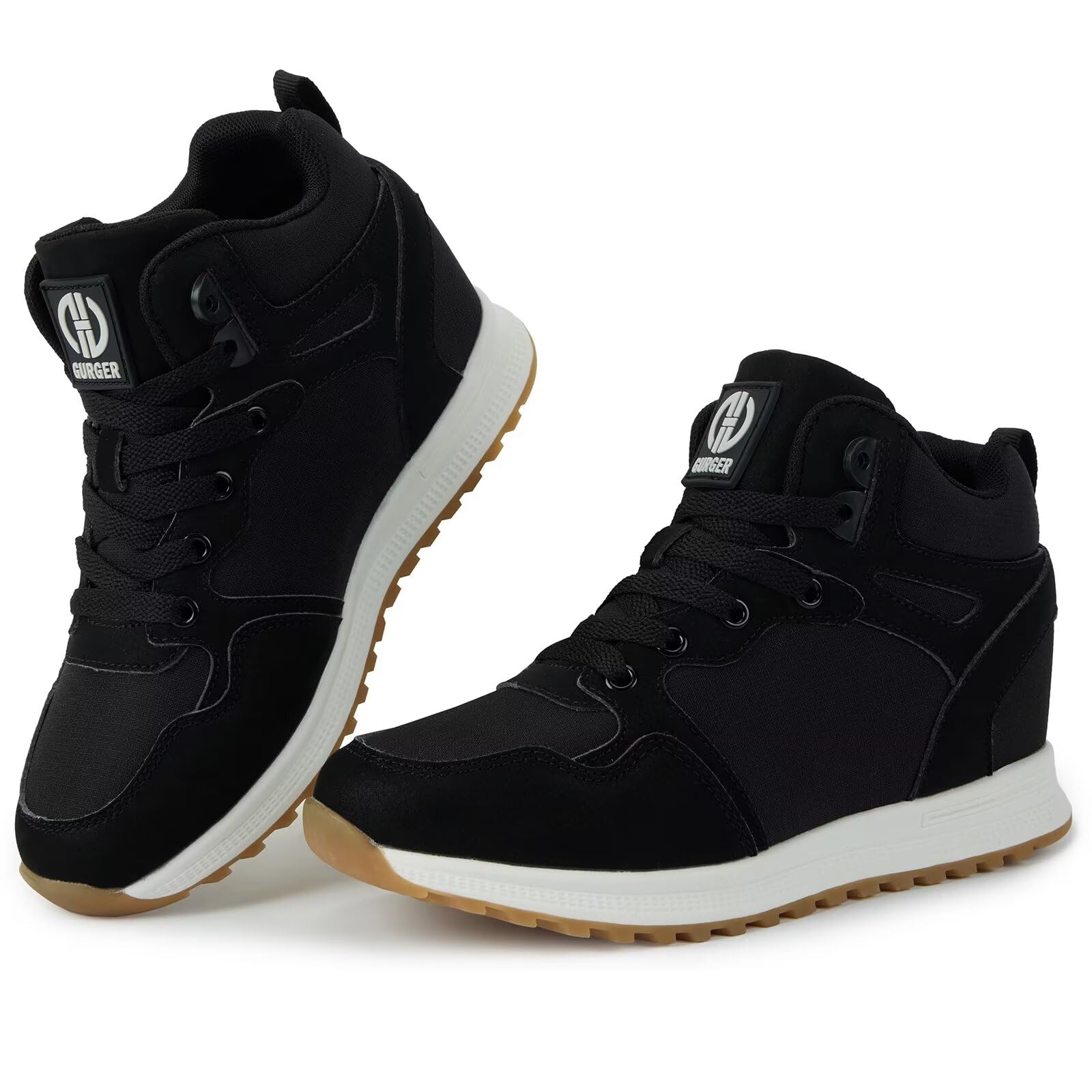 Sneakers con Zeppa Donna Scarpe da Ginnastica Basse Sportive Fitness Tacco Zeppa 6 CM