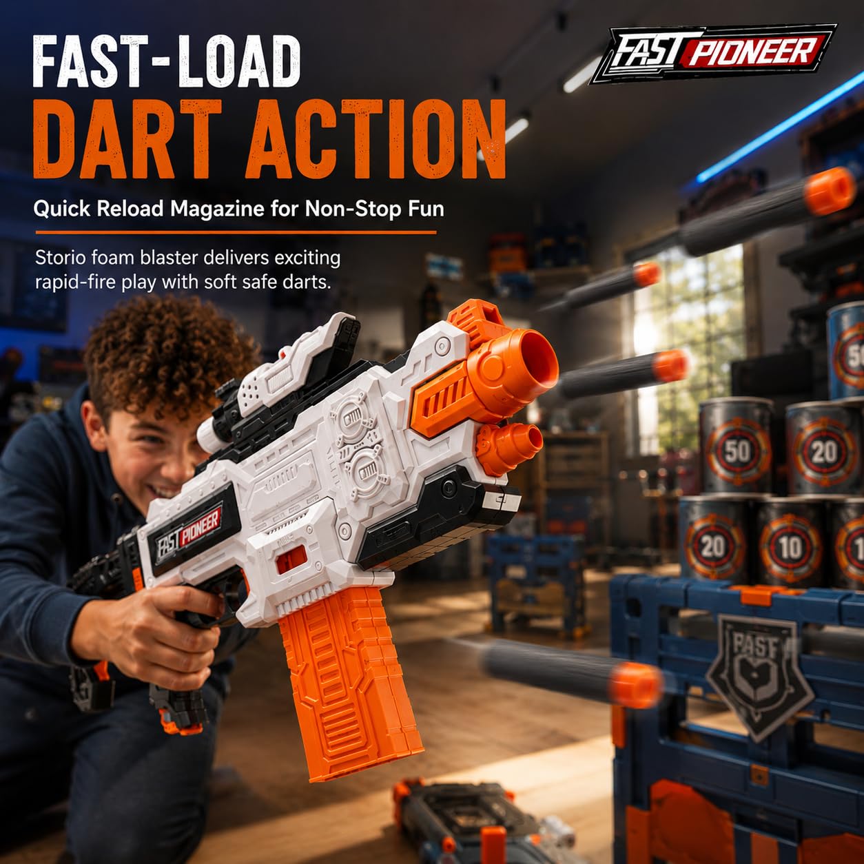 Storio Alpha Striker: Rechargeable Electric Toy Gun -4