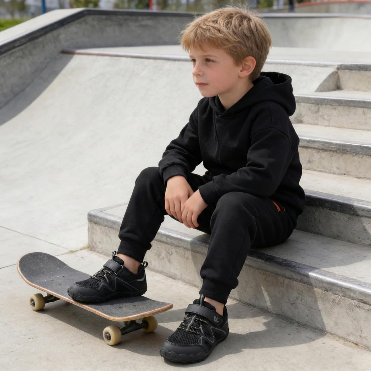 FEETCITY Kids Barefoot Shoes Boys Girls Sneakers Toddler Walking Shoes Kids Hiking Shoe Lightweight Outdoor Tennis Shoe - Image 2