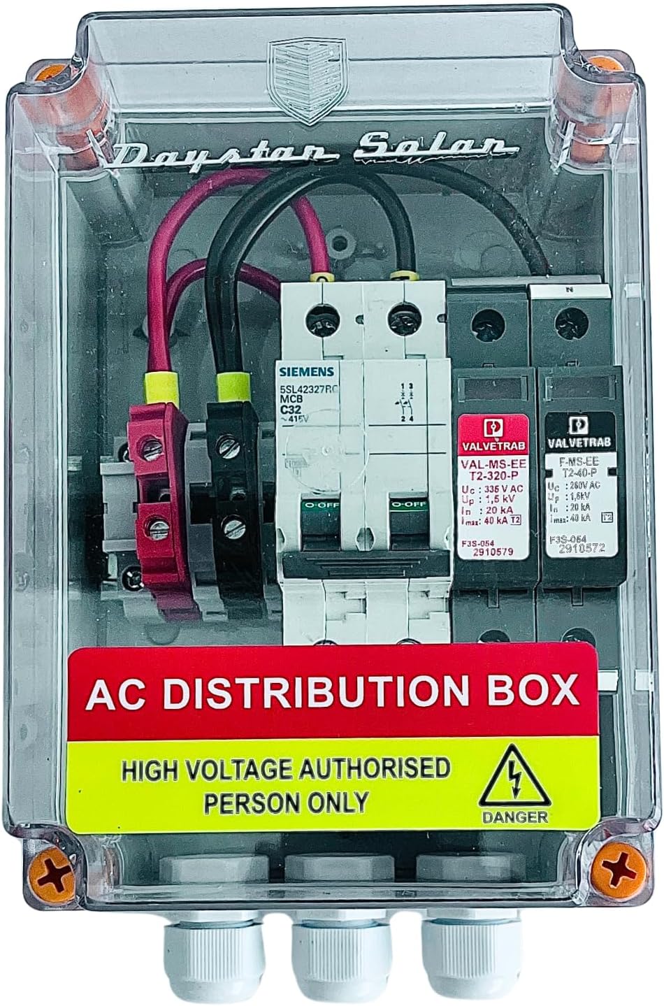 ACDB Distribution Box with MCB & SPDfor Solar Rooftop 1KW to 4KW ...