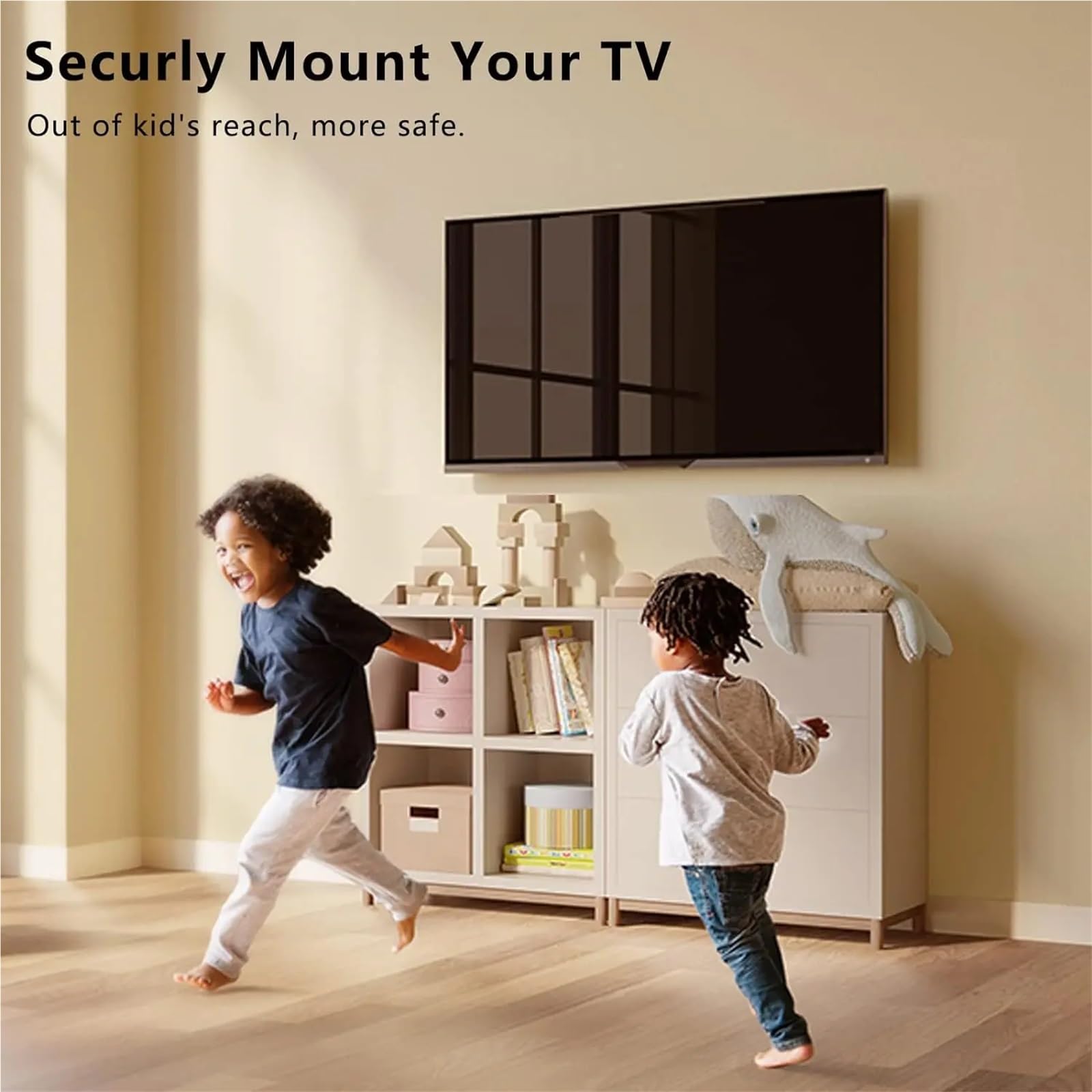 Soporte de TV de 14 a 42 Pulgadas, Ajustable, de Perfil bajo, para Pantalla Plana de Plasma o Curva.