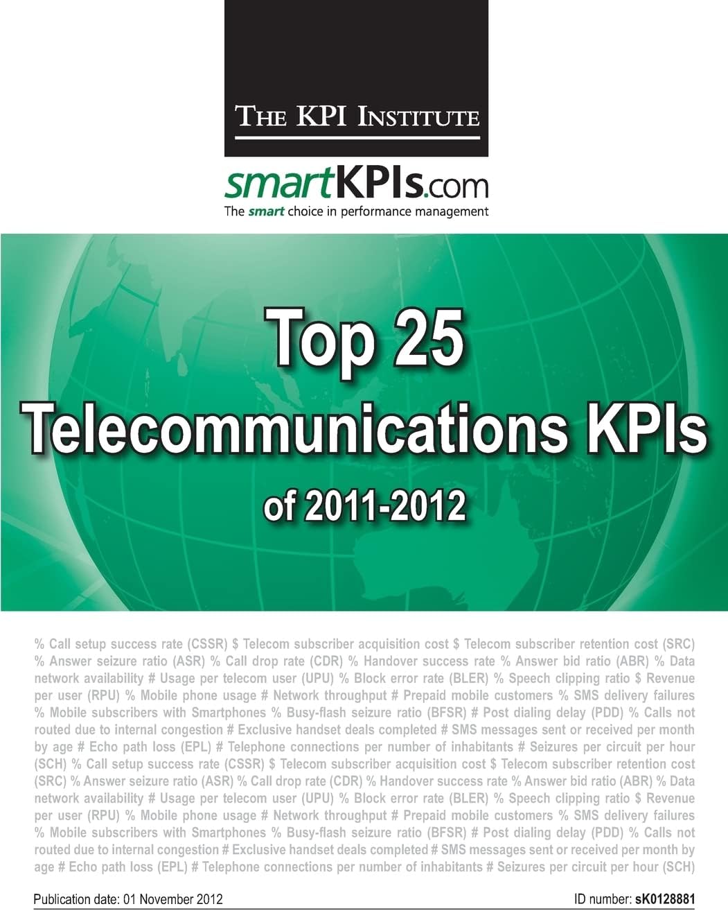 Top 25 Telecommunications KPIs of 2011-2012