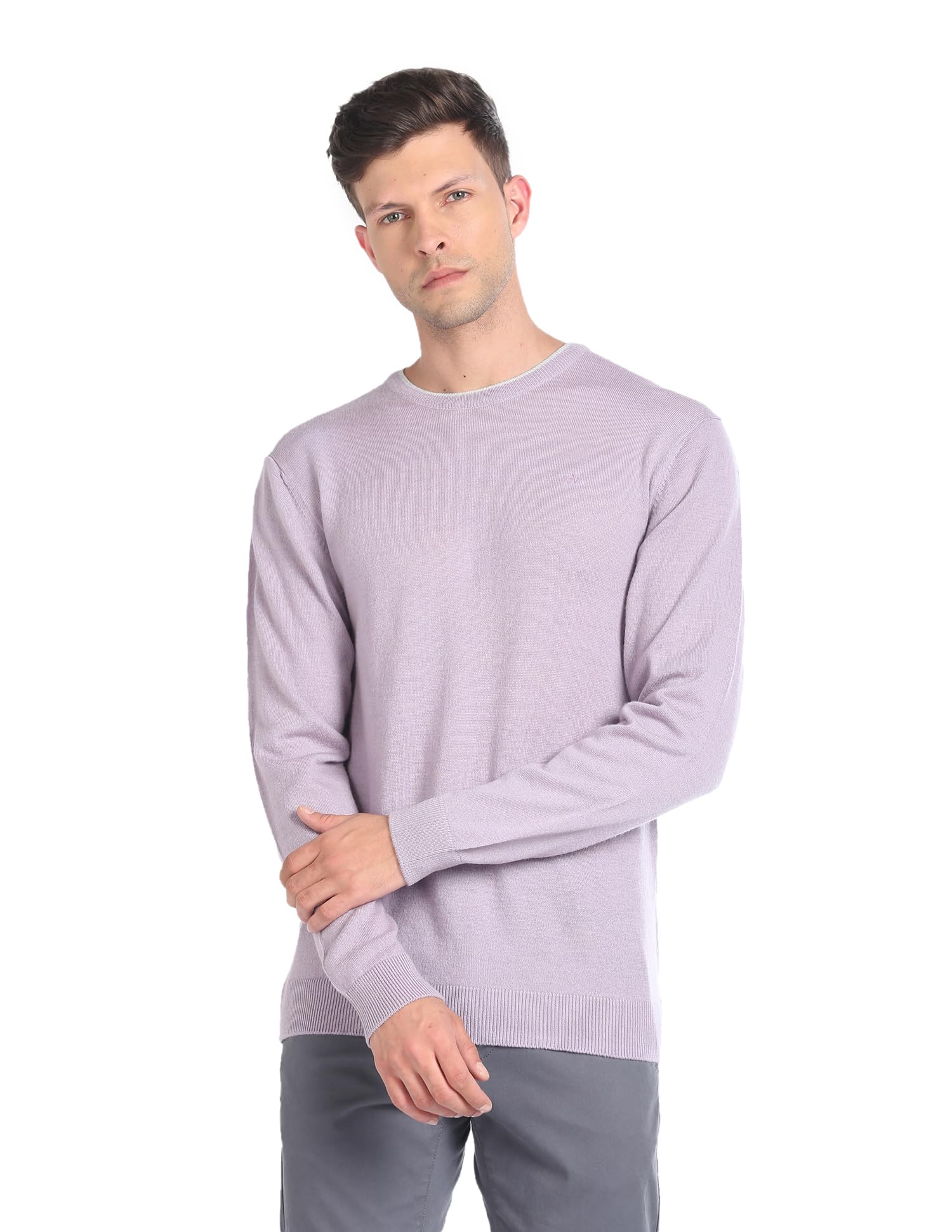 arrow Mens Wool Round Neck Sweater-picture-40