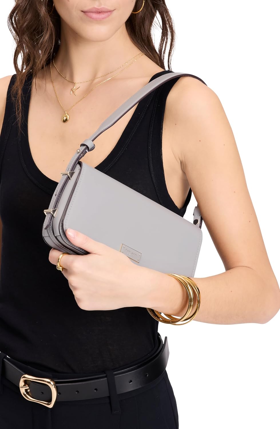 kate spade new york Liv Denim Suede Small East West Shoulder - Image 4