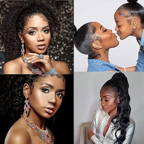 Miniatura 5 de HANSAMU Pegatinas temporales para tatuajes de pelo de bebé, 10 hojas, impermeables, fáciles de usar