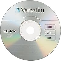 Vista 2 de Verbatim CD-RW 700MB 2X-12X Disco regrabable - Paquete de 25 en cilindro