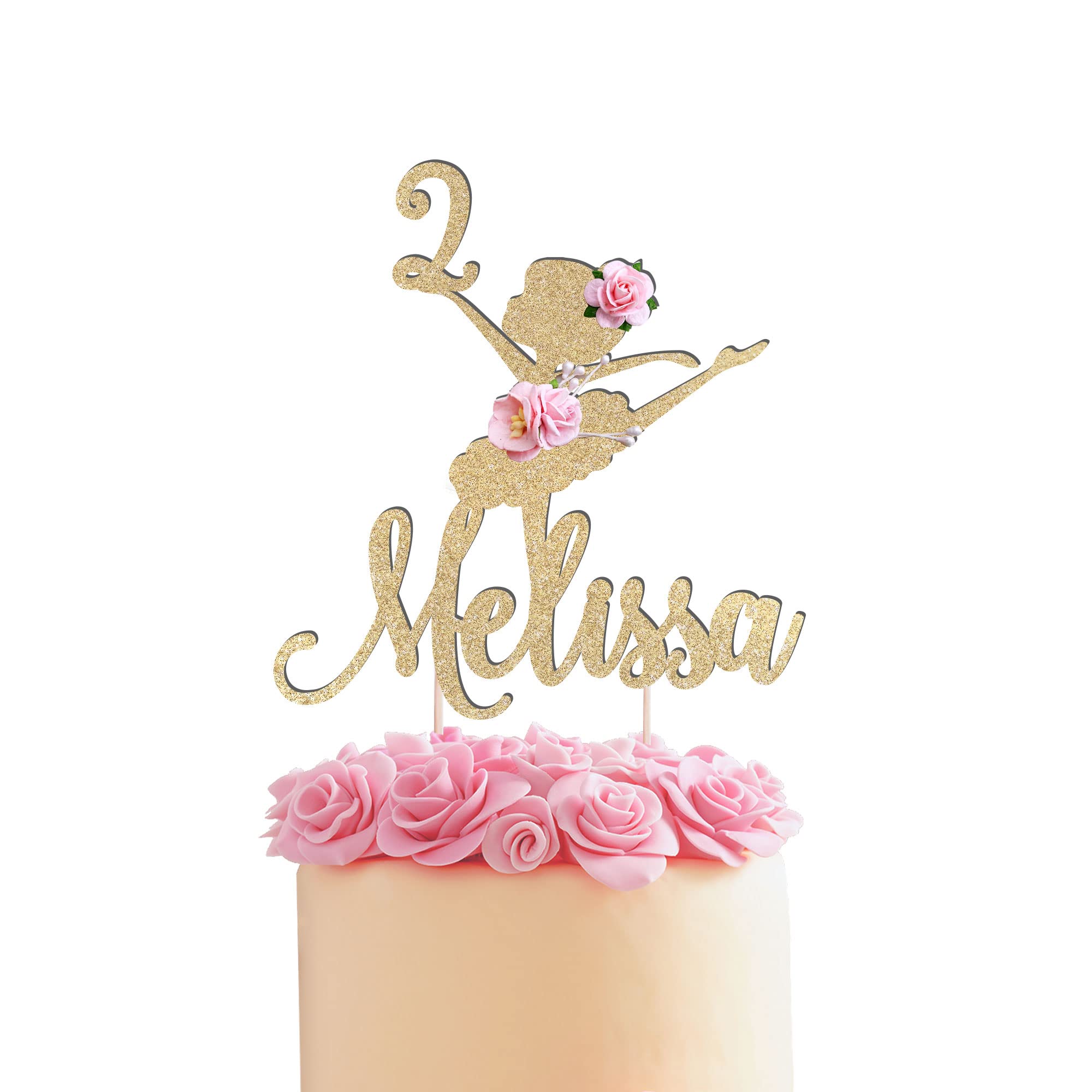 Ballerina Cake Topper, Ballerina Centerpieces, Ballerina Party Birthday Decorations - Custom Ballerina Cake Topper