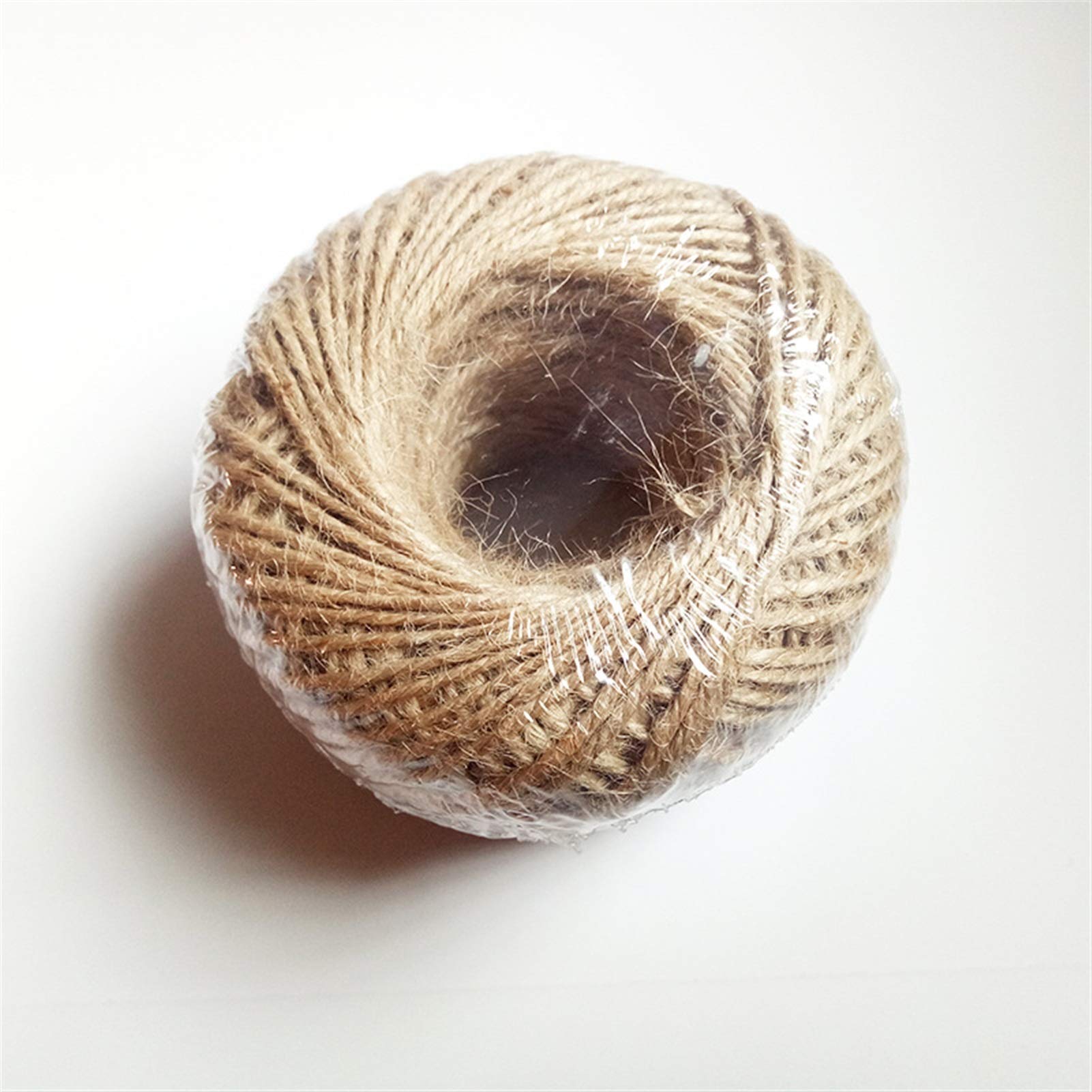 Bclla Zkenshan-Natural Jute Twine 100m/Roll Natural Hemp Rope DIY Crafts Label Hang Rope Wedding Party Woven Twine Jute String, Natural Jute Fiber