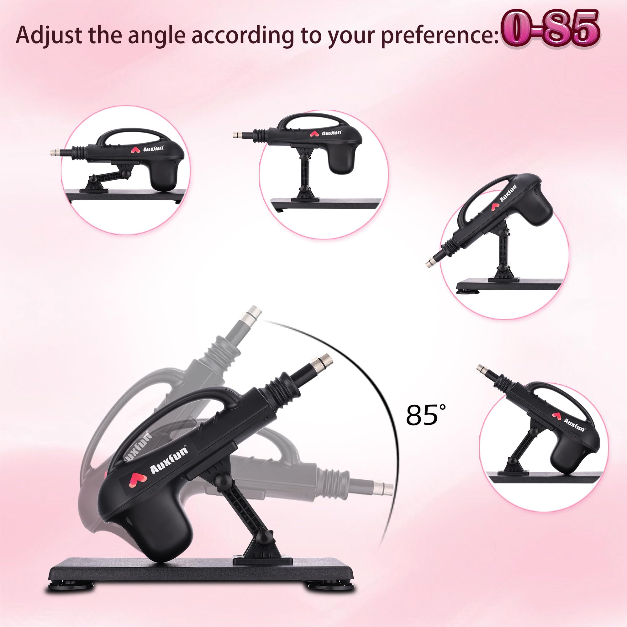 Sex Machine Automatic Thrusting Dildo Machine with APP Control, Fuck Machine for Men Women with 3XLR Connector & Suction Cup, Hands Free Adult Sex Toys Anal Toys: 7 accessories