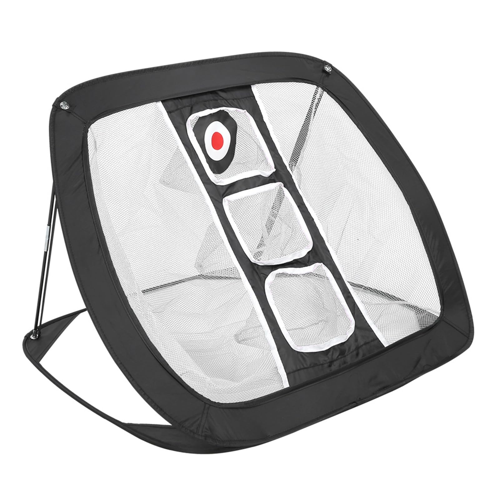 Red de práctica de Golf al aire libre, práctica de objetivo de tenis de Golf, red de golpeo de Golf portátil plegable para interior, equipo de entrenamiento, Red de objetivo de Golf(blanco + negro)