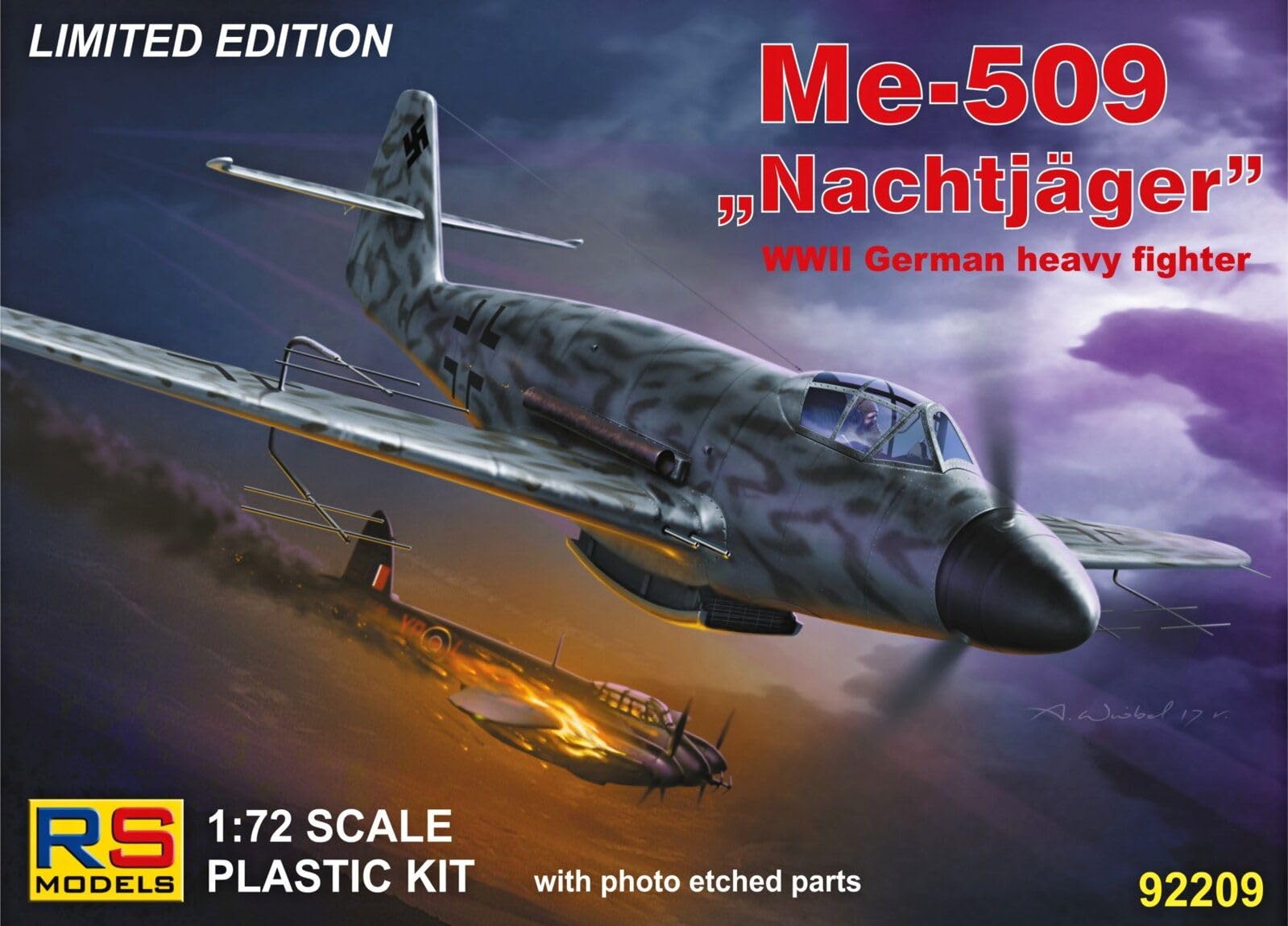 Messerschmitt Me 509 avión miniatura kit de construcción histórica 2