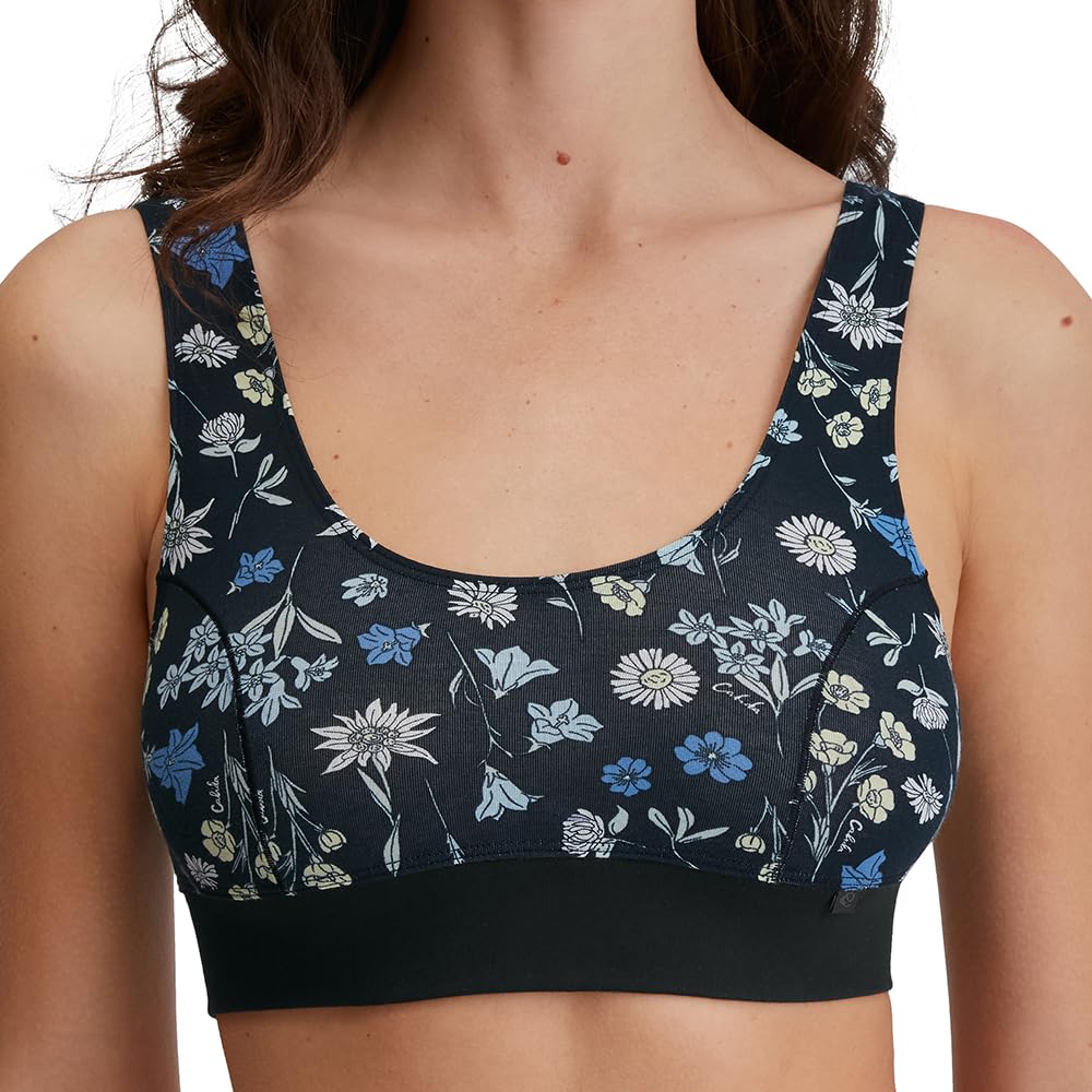 CALIDA Women's Bustier, Black Print, 44-46