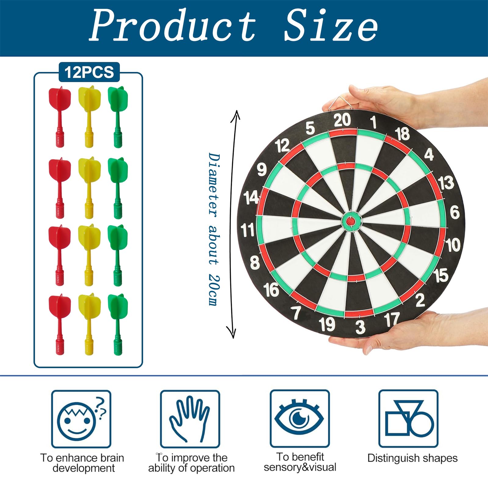 13 PCS Magnetic Dart Board for Kids, Magnetic Dart Board, Magnetic Darts, Magnetic Dart Board Set, Best Gift Indoor Outdoor Game with 12 Darts, Family-Friendly Indoor Game Fun - Image 2