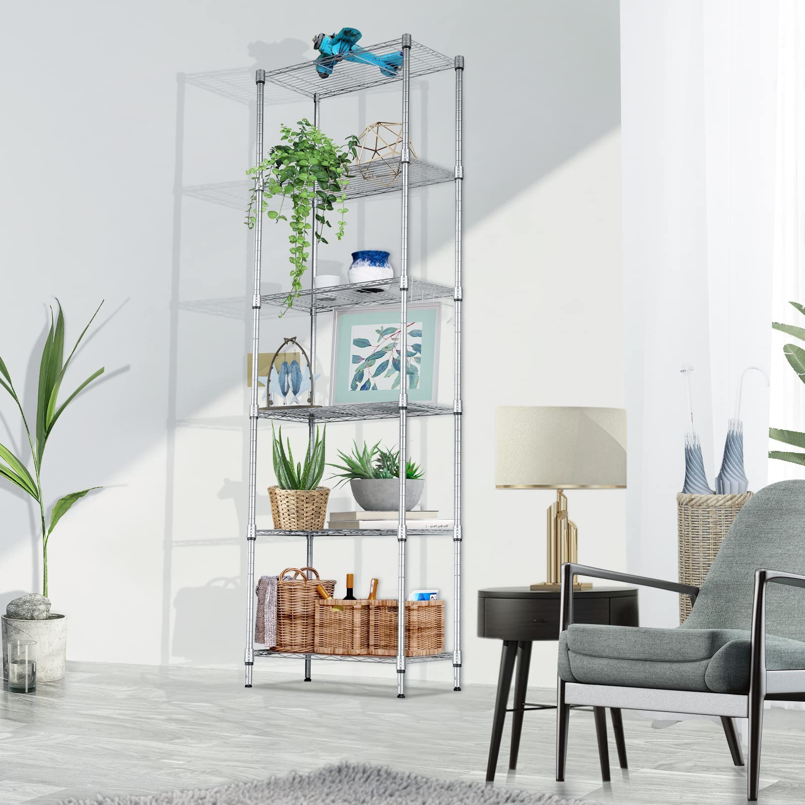 BATHWA shelving units bathroom shelf metal shelving unit free standing