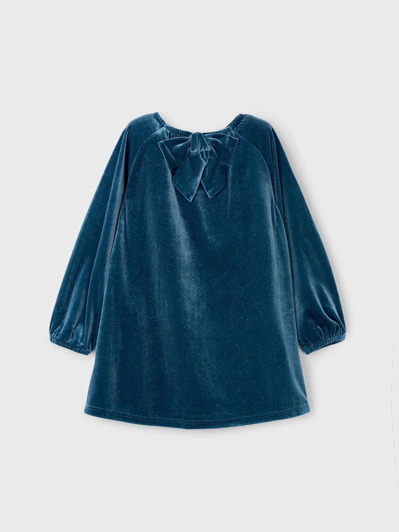 Mayoral Vestido Terciopelo Brillo para niña Oceano
