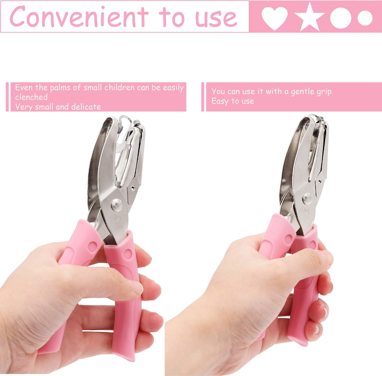 Taxutor 1/8 Inch Small Circle Shaped Single Paper Hole Punch with Soft-Handled Punchers for Tags Clothing Ticket