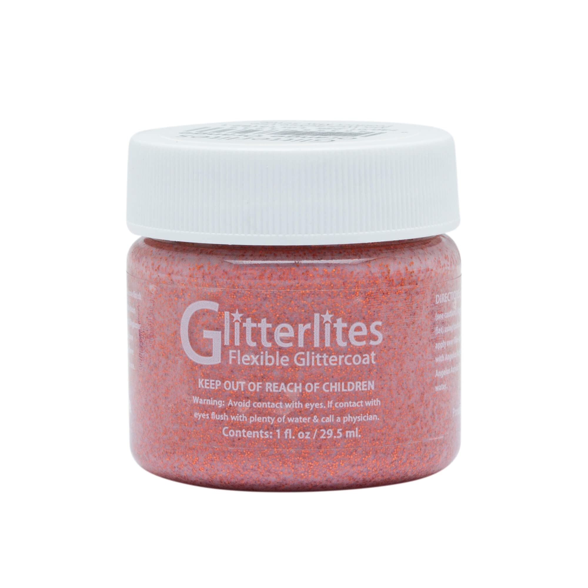 Angelus Paint Glitterlites 1 oz Orange Orange