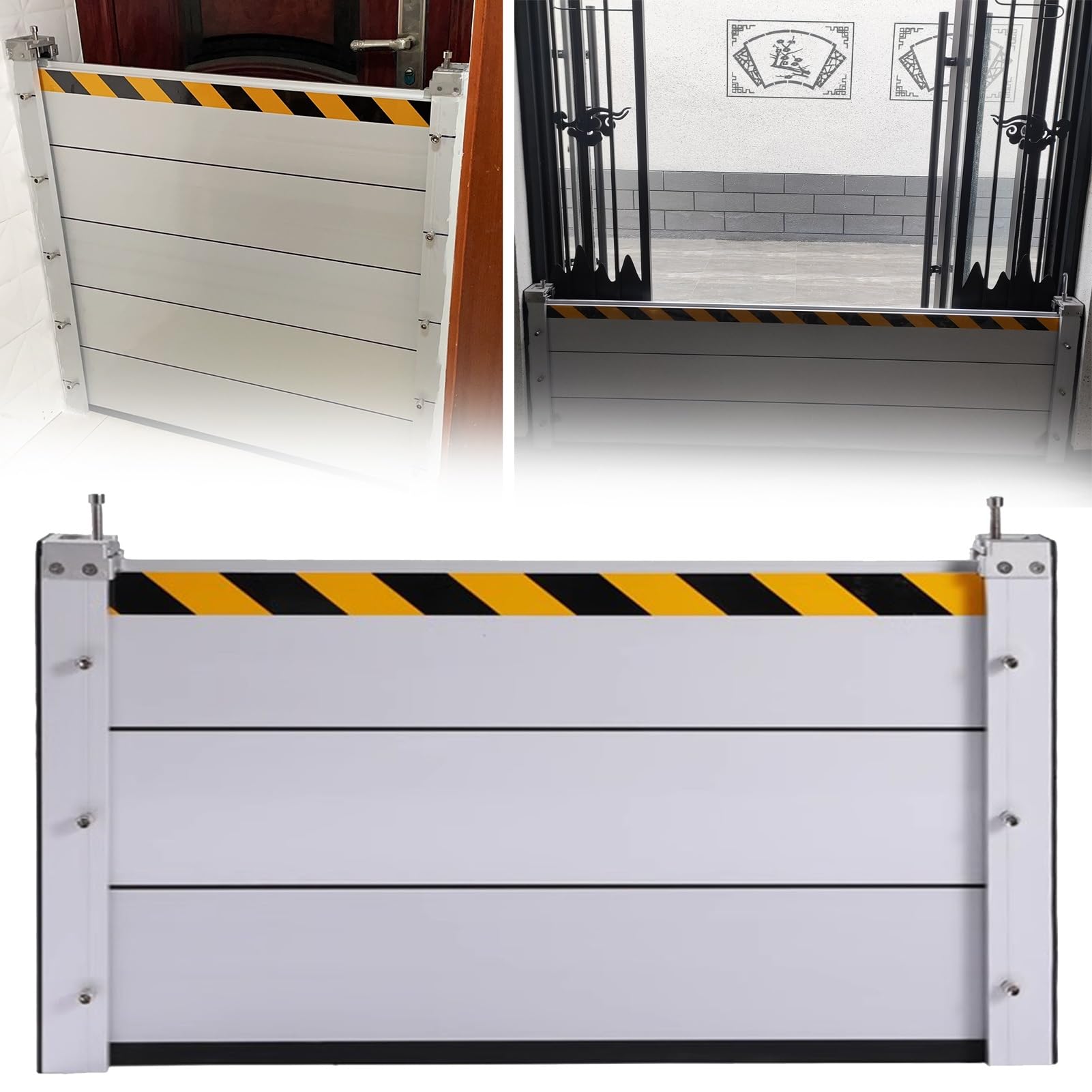 Deflector de aluminio vertical reutilizable con tecnología estana contra inundación