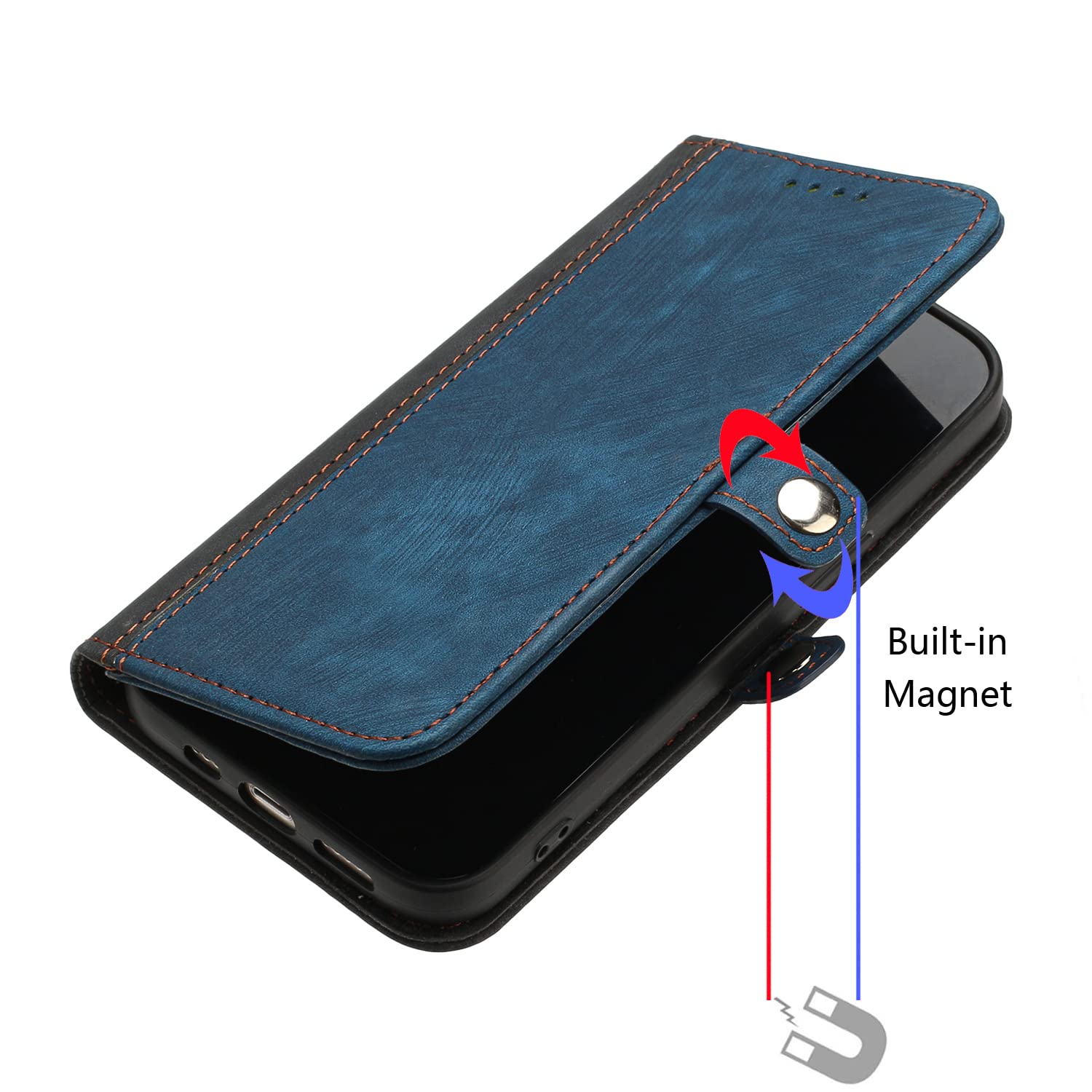 YUEQIAN Custodia per Samsung Galaxy S25 FE 5G, Rilievo forma Cuore Gatto PU Flip Wallet Cover