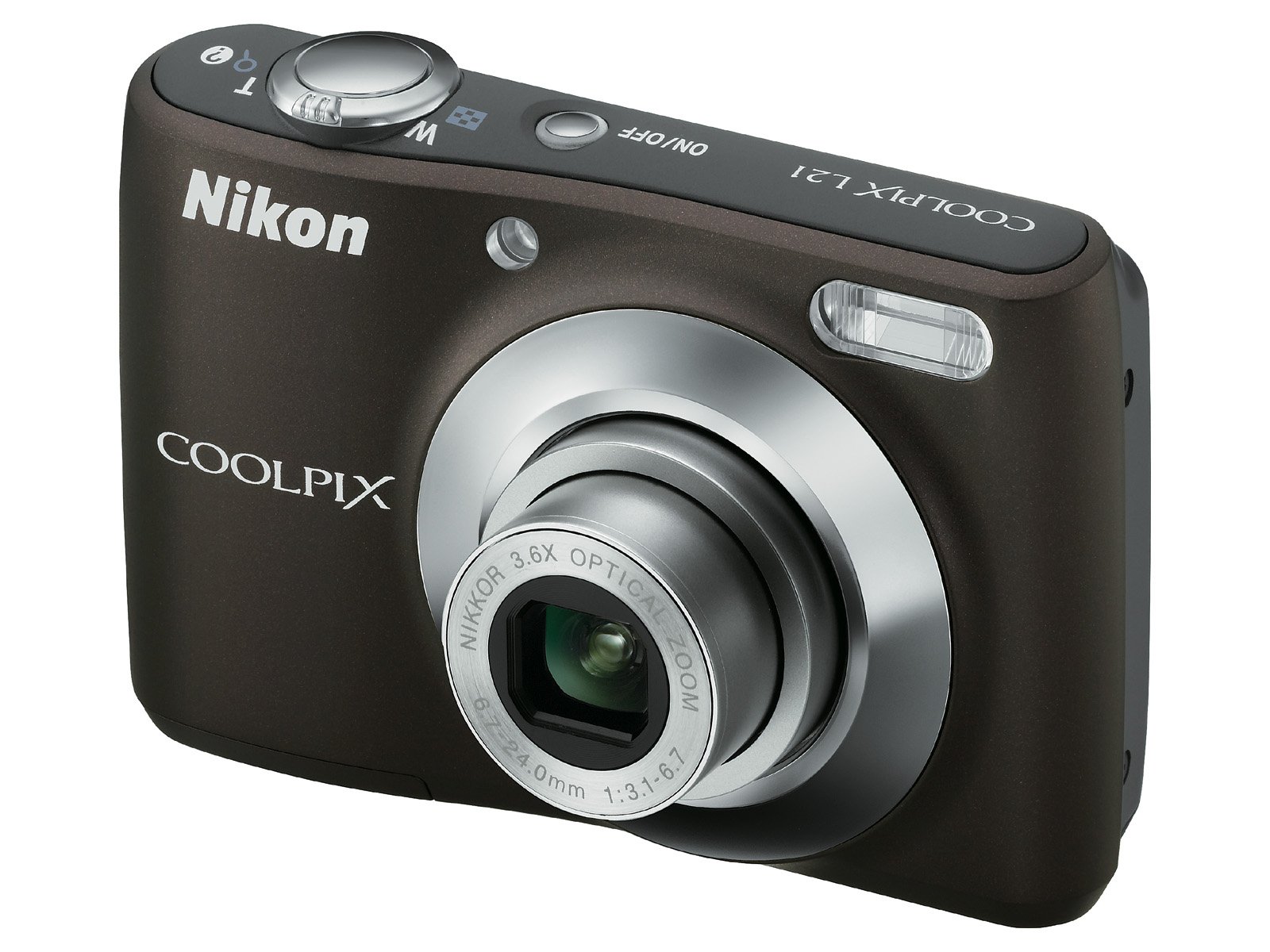 Nikon Coolpix L21 Compact Digital Camera - 8MP, 3.6x Zoom, Easy