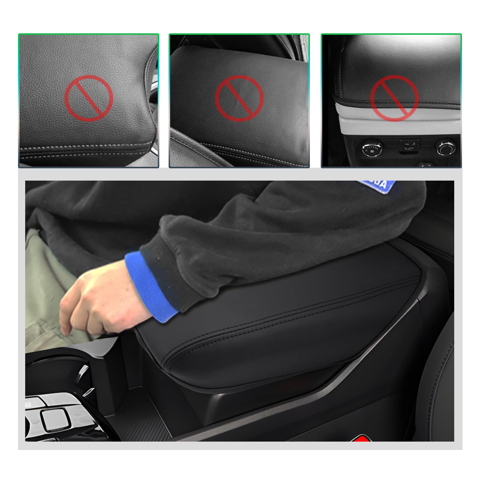 GAFAT Compatibile con Kia Sportage NQ5 2026 2027 – 2022 (cambio automatico), copertura per bracciolo centrale, Facelift Sportage 2026, protezione per braccioli, microfibra PU, imbottitura in pelle