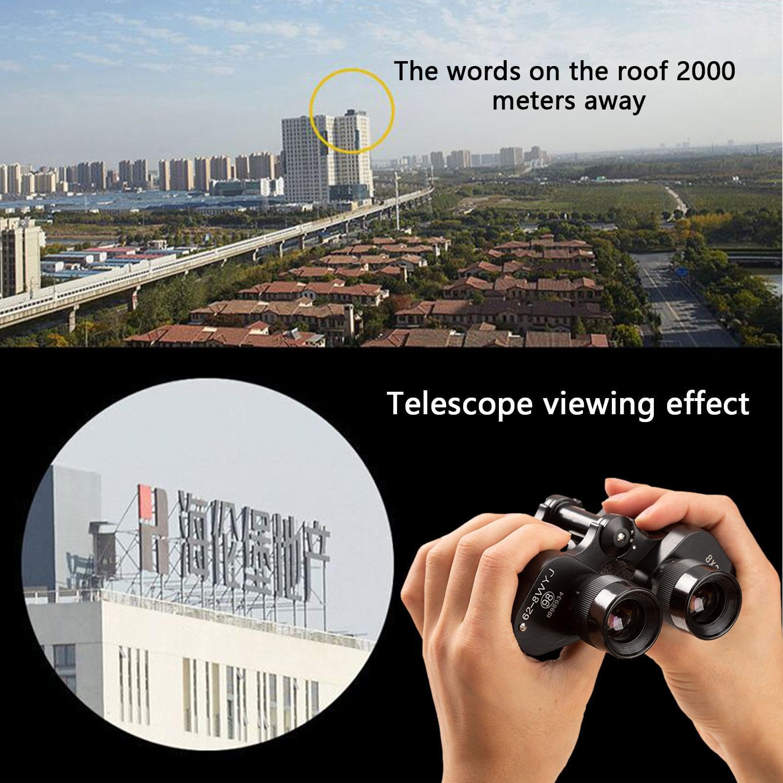 Binocolo per adulti, Binocolo di osservazione degli uccelli per adulti | telescopio binocolo in lega con presa comoda,Telescopio da caccia ad alta definizione con alto í | telescopio binocolo in lega con presa comoda,Telescopio da caccia ad alta definizio