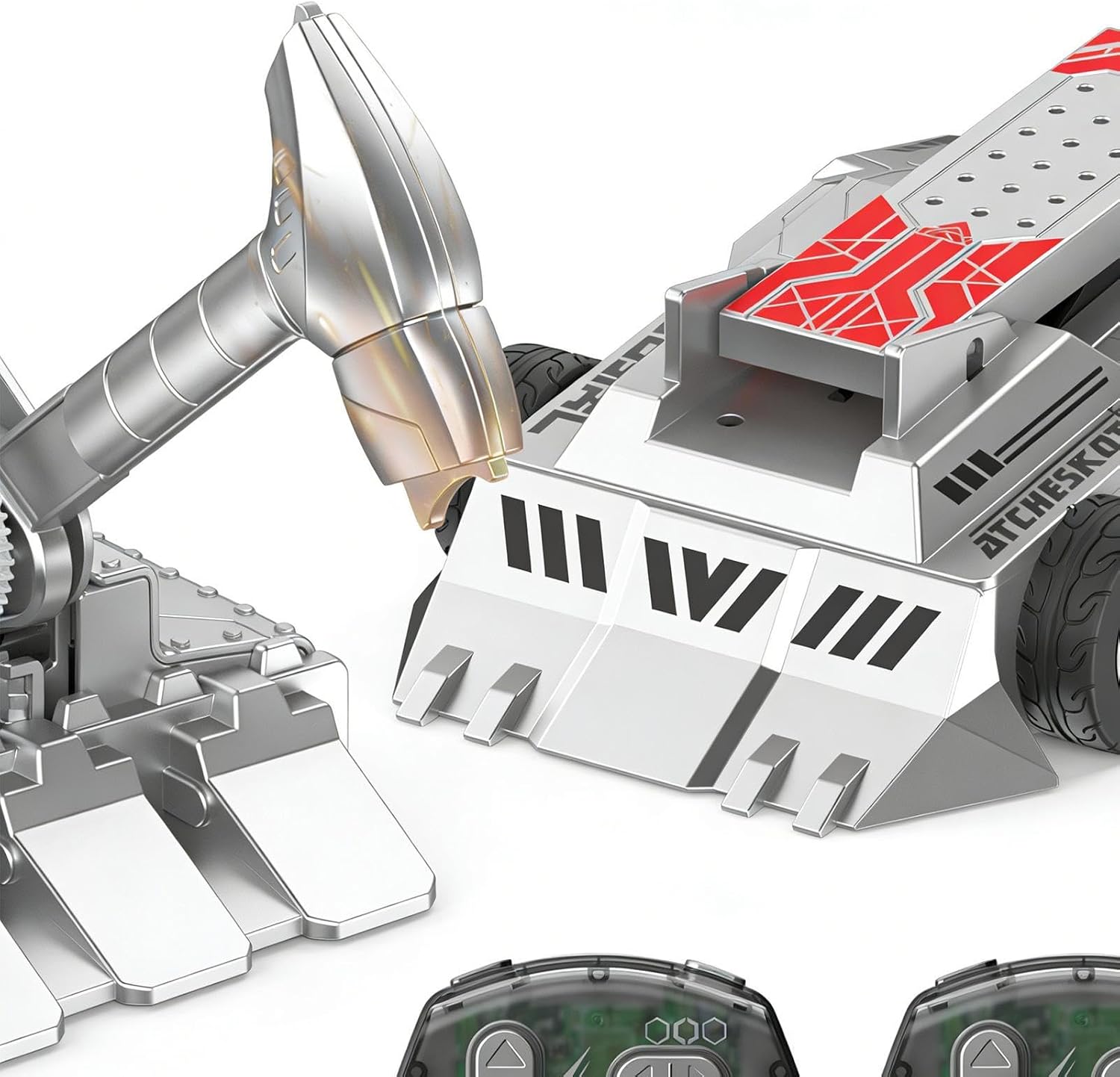 バトル ロボット おもちゃ - STEM カー 玩具,コンバット トイビークル 【メカニカルクレーンレンガモデルモーターパワー】 - 男の子・女の子・コレクター