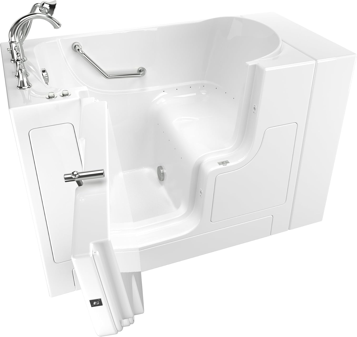 American Standard 30"x52" Left Hand Outward Opening Door Value Series Walk in Air Spa in White