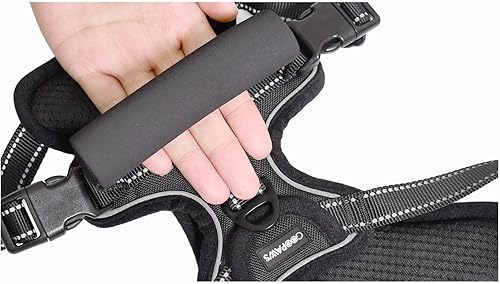 Miniatura 70 de Arnés acolchado reflectante para perro, ligero antidesgarros, arnés ajustable para mascotas al aire libre para perros pequeños, medianos y grandes