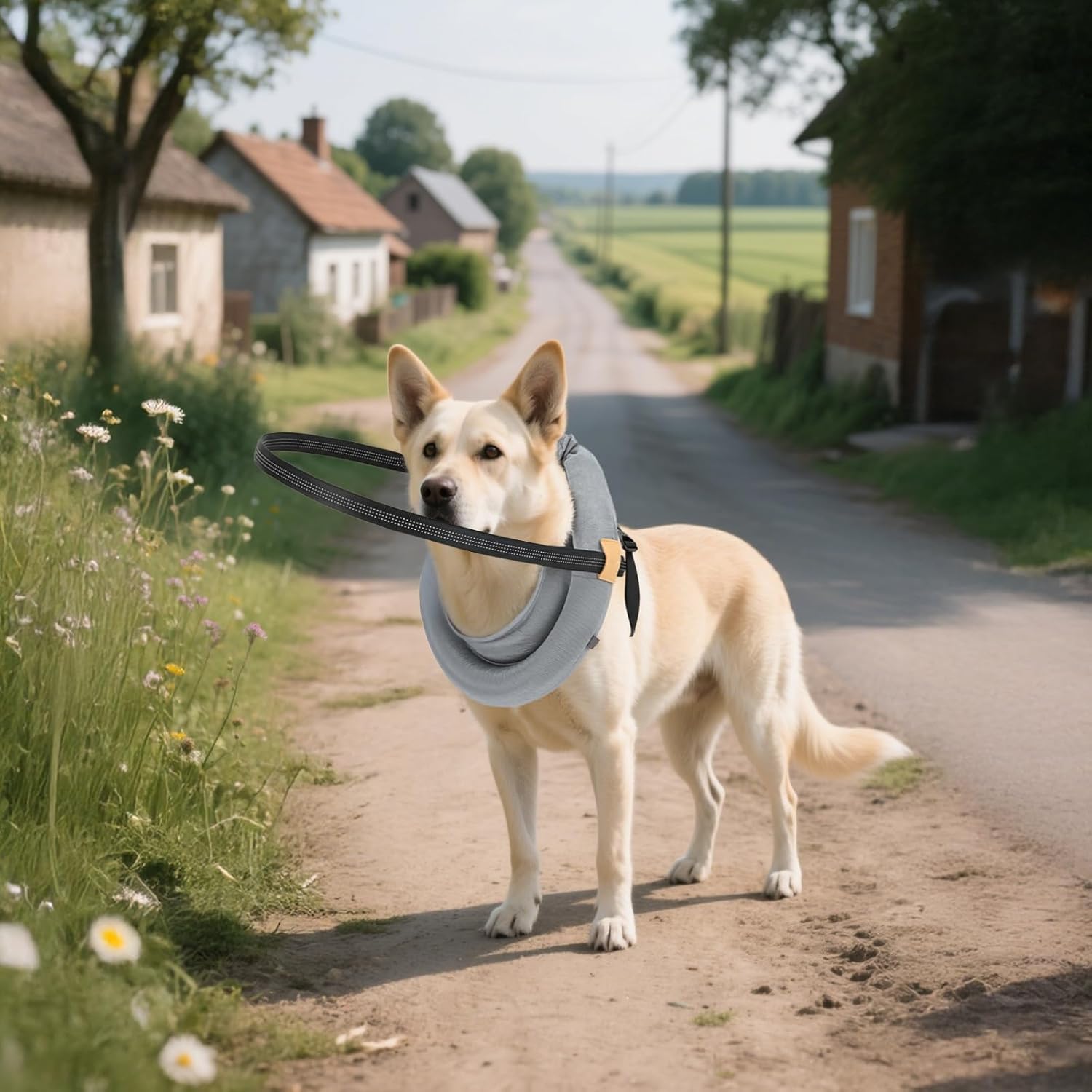 Protective Cone for Blind Dogs, Prevents Licking and Biting, Dogs' Soft Polyester Protective Collar, Comfortable Safety Design, Multiple Sizes, Long-Lasting