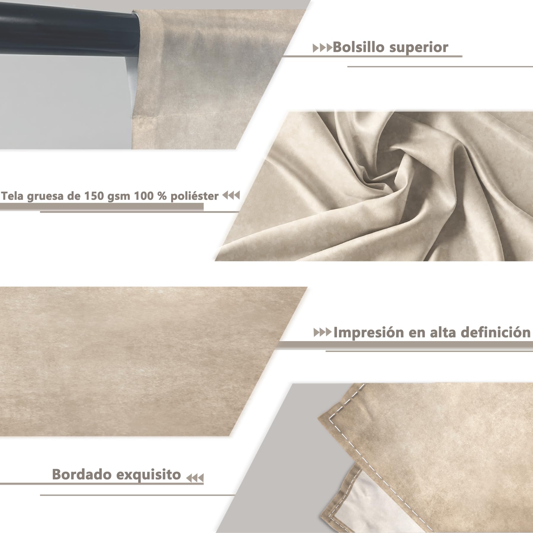 Luminora 2,4 x 3 m Fondo fotográfico Beige con Textura Abstracta
