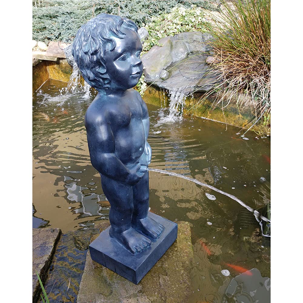 Pondkraft Bradshaws Belgian Boy Water Feature - Verdigris