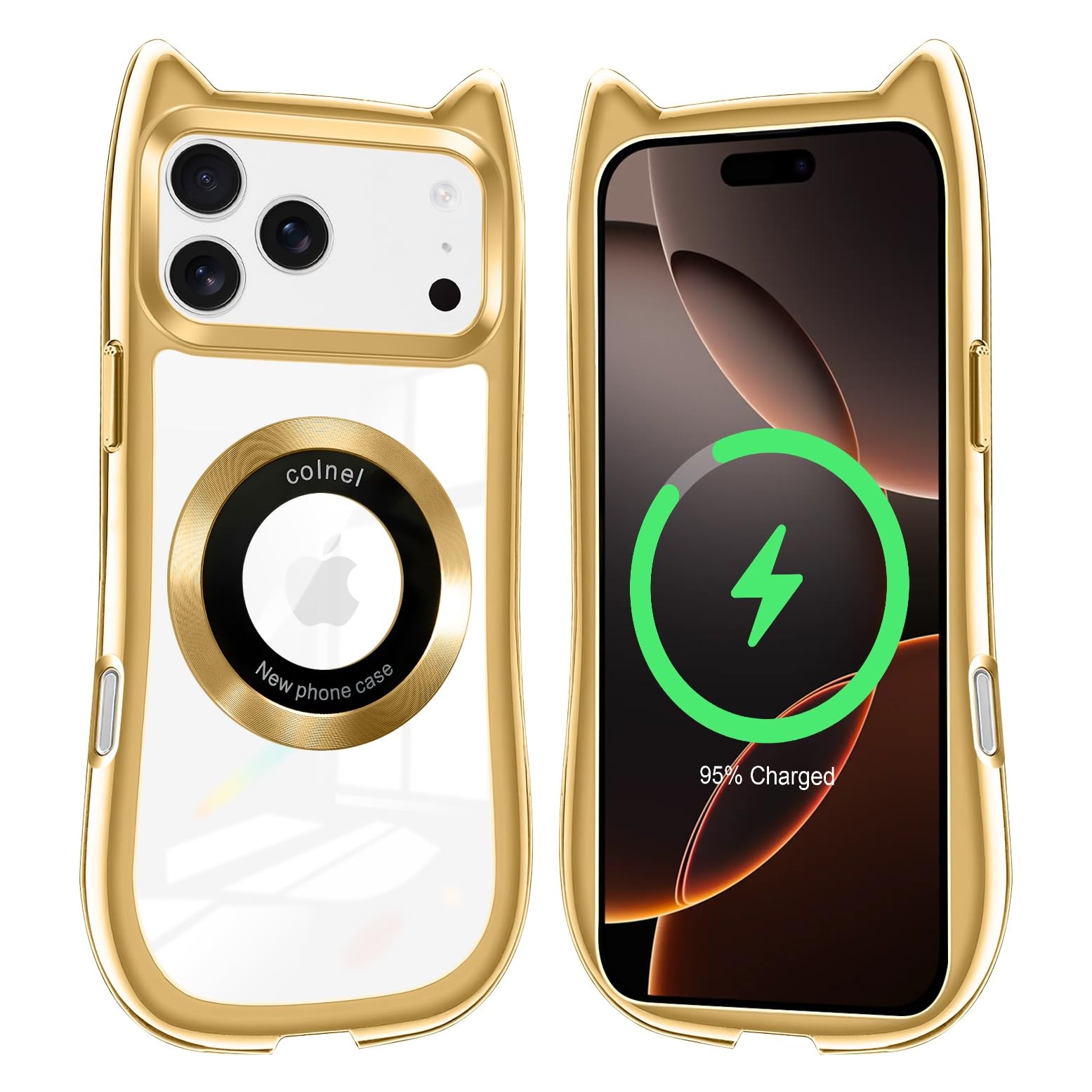 Amazon.co.jp: iPhone 17 Pro Max ケース クリア 専用 猫耳 アイフォン