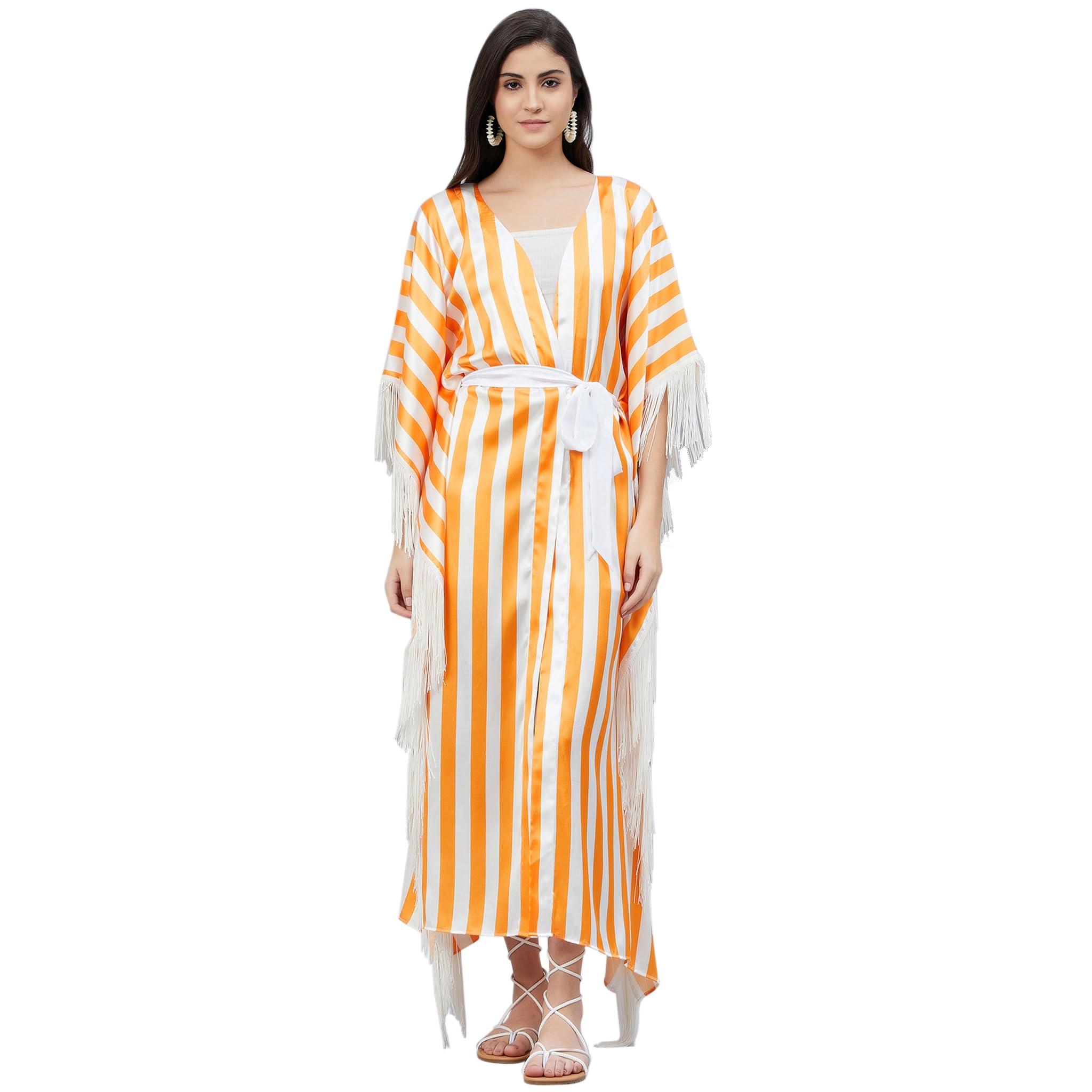 first resort by Ramola Bachchan Women's Orange Full Length Cover-Up-picture-40