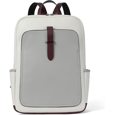 Amazon.com: BROMEN Mochila de cuero para laptop para mujer, mochila de  computadora de 15.6 pulgadas, mochila de viaje universitario, bolsa de  viaje en contraste, color beige : Electrónica