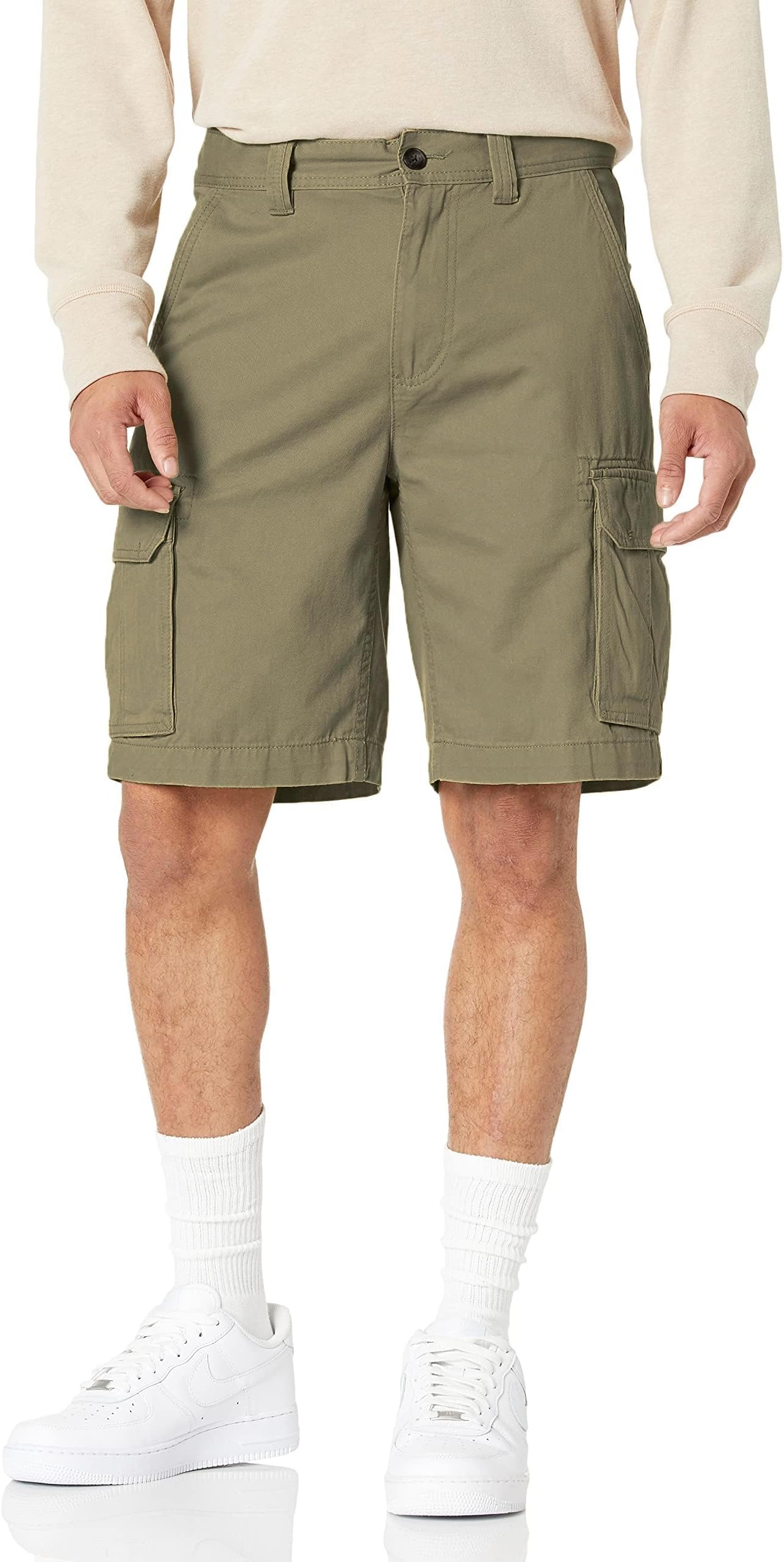 Men's 10" Classic-Fit Cargo Shorts, Soft Cotton Twill (Available in Big & Tall)