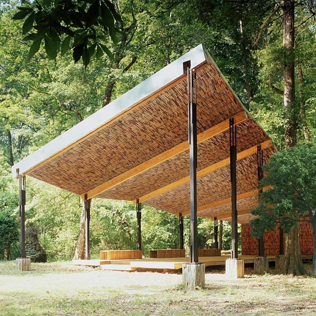 Clôture en Roseau Naturel, Brise-Vue pour Jardin, Clôture D'intimité, Store Enrouleur Bambou, 20 90 130 Cm De Haut, Tissé À La Main, Protection Solaire, Imperméable(130x700cm(4.3x23.0FT))