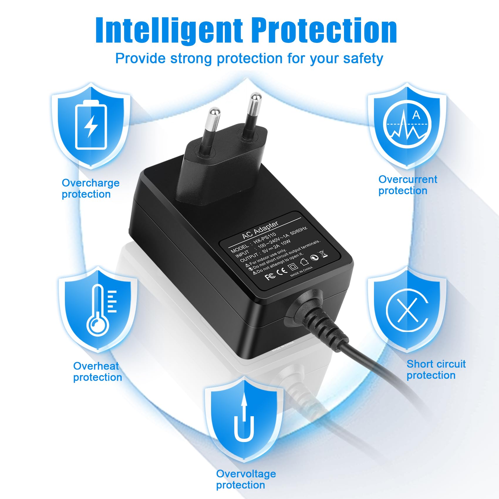 REACELL 5V 2A Cargador Compatible con Sony PSP Serie (PSP-1001/2001/2004/3001/3004/E1004) — view 6