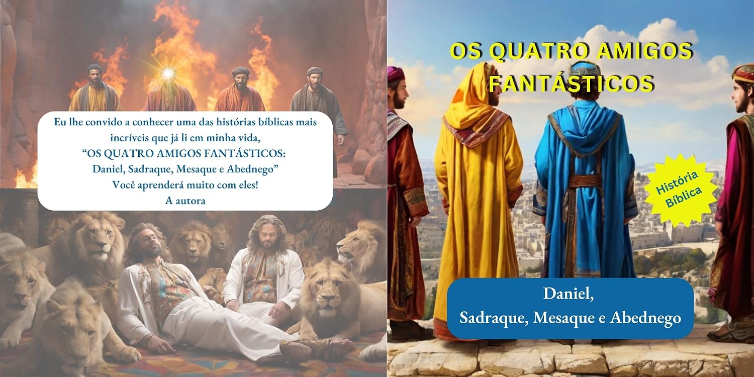 OS QUATRO AMIGOS FANTÁSTICOS:: Daniel, Sadraque, Mesaque e Abednego (Portuguese Edition)