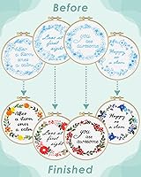 Vista 6 de ERKOON 4 juegos de kit de bordado (Bendición)