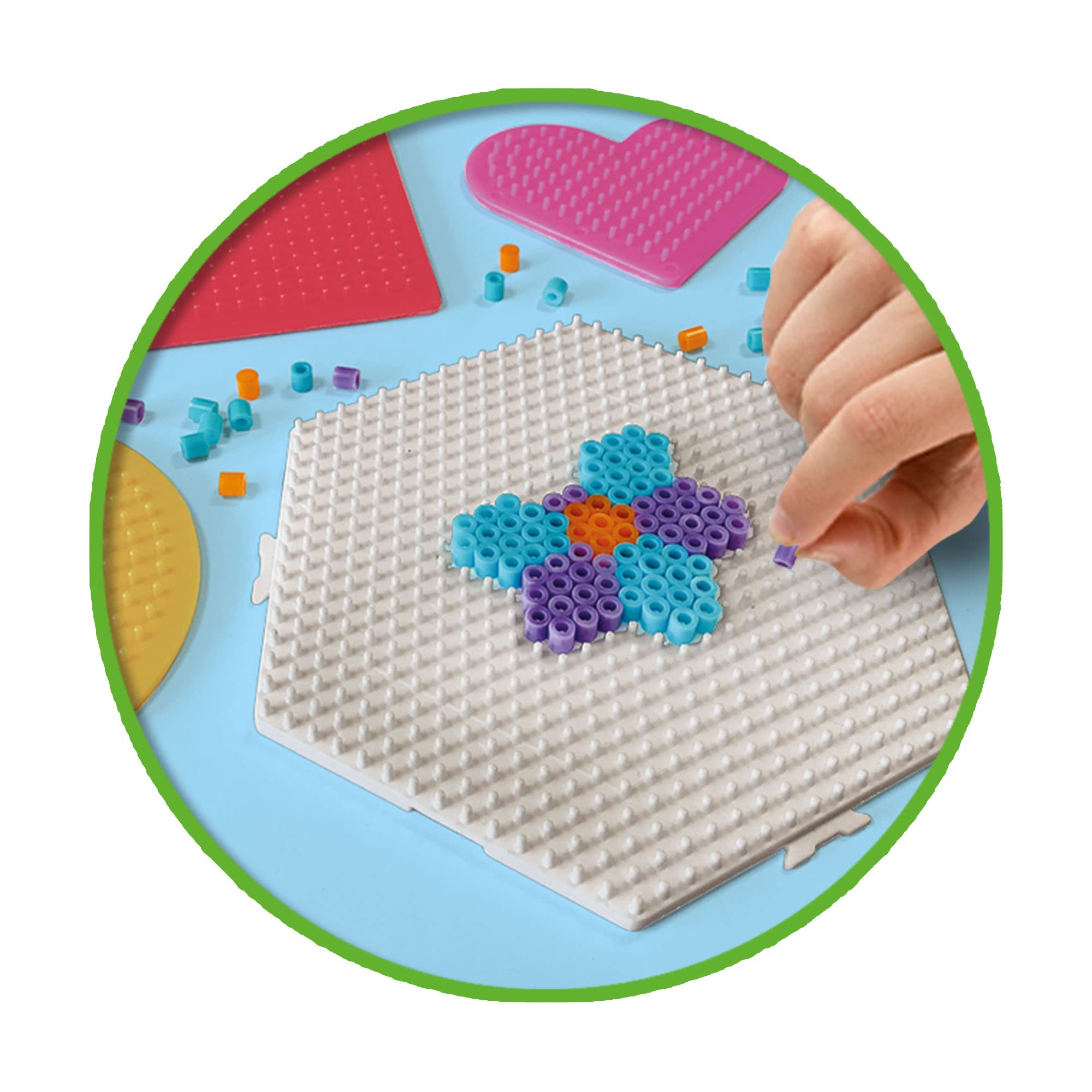 SES Creative 06403 Green Beedz-Pegboads 4X, Multi, jeden rozmiar