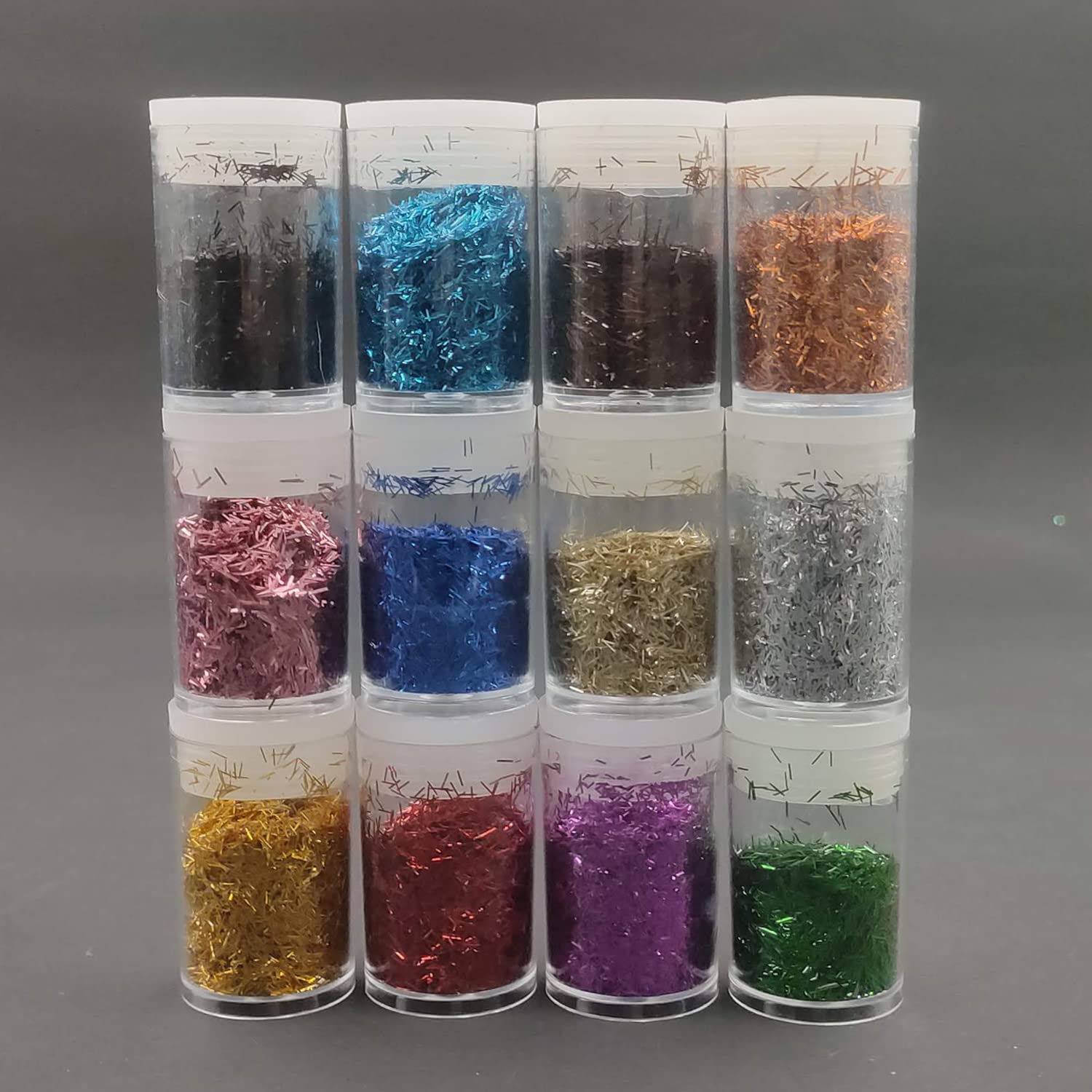 Thread Glitter Sequins Set for Epoxy Resin, Arts & Crafts, Jewellery, Decorations, Nail Art, Body Makeup, Face, Slime, Festival Party Decoration (020) - Pack of 12-image-18