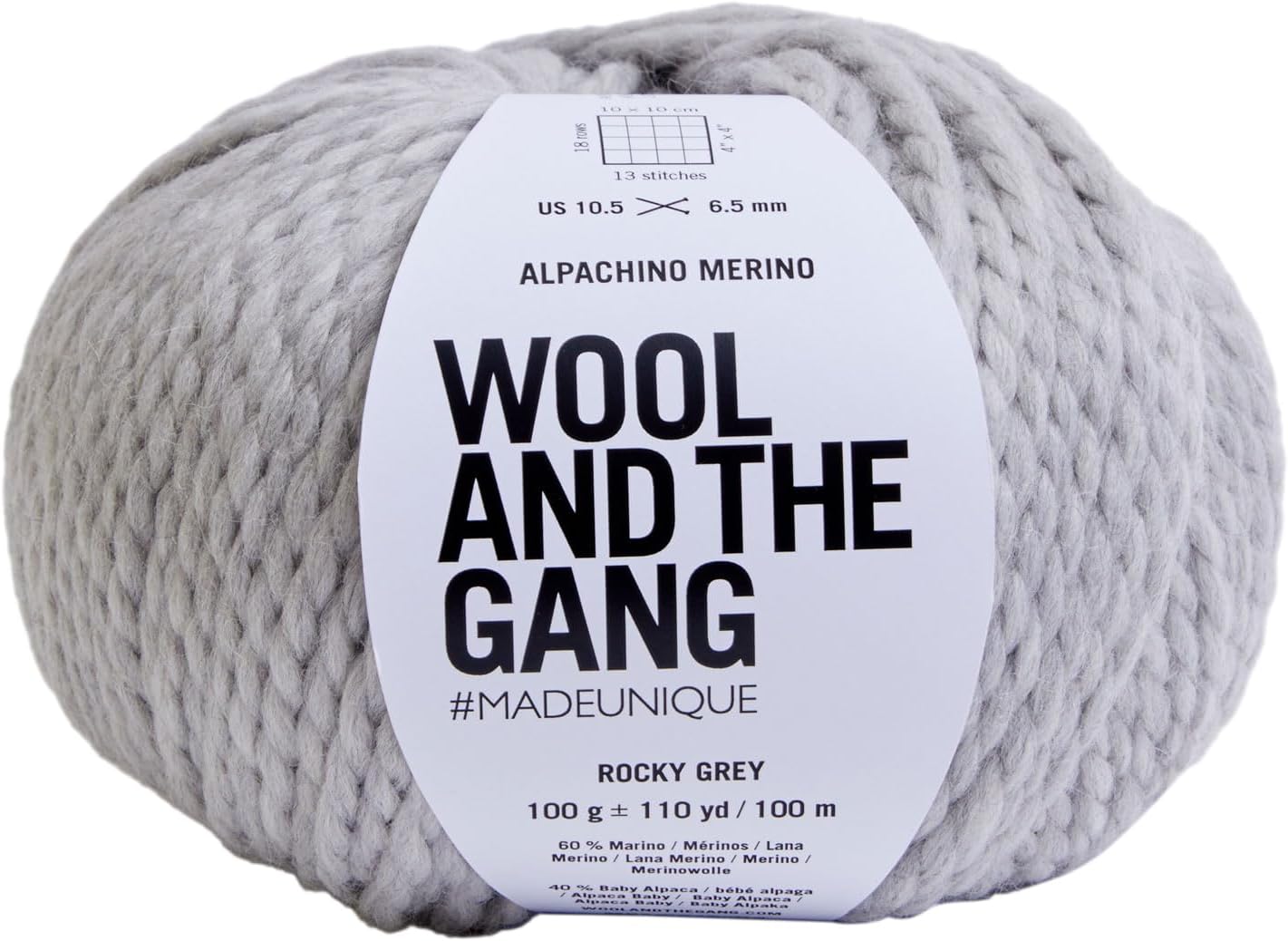 Wool & The Gang - Alpachino Merino Rocky Grey