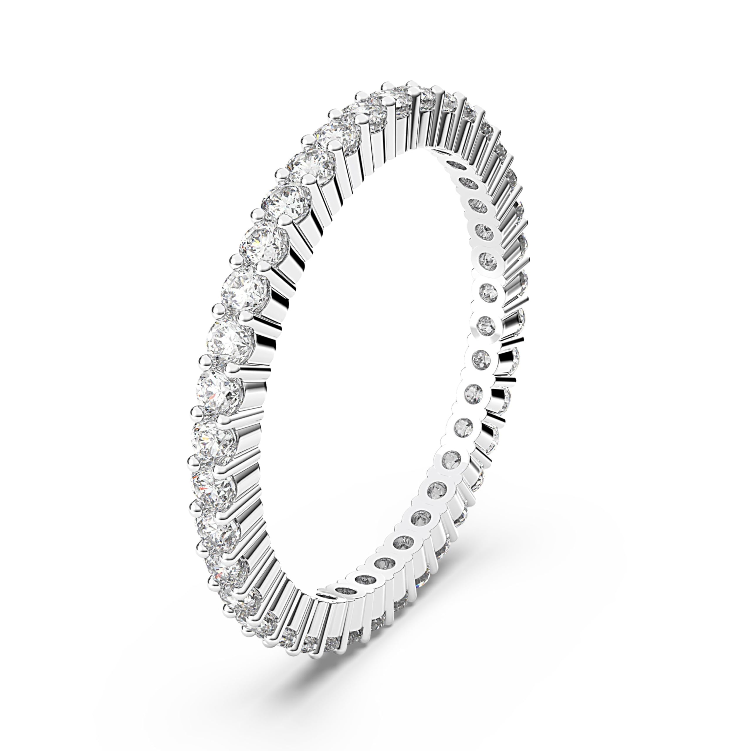 Swarovski Matrix Vittore Ring, Weiße Rundschliff-Kristalle