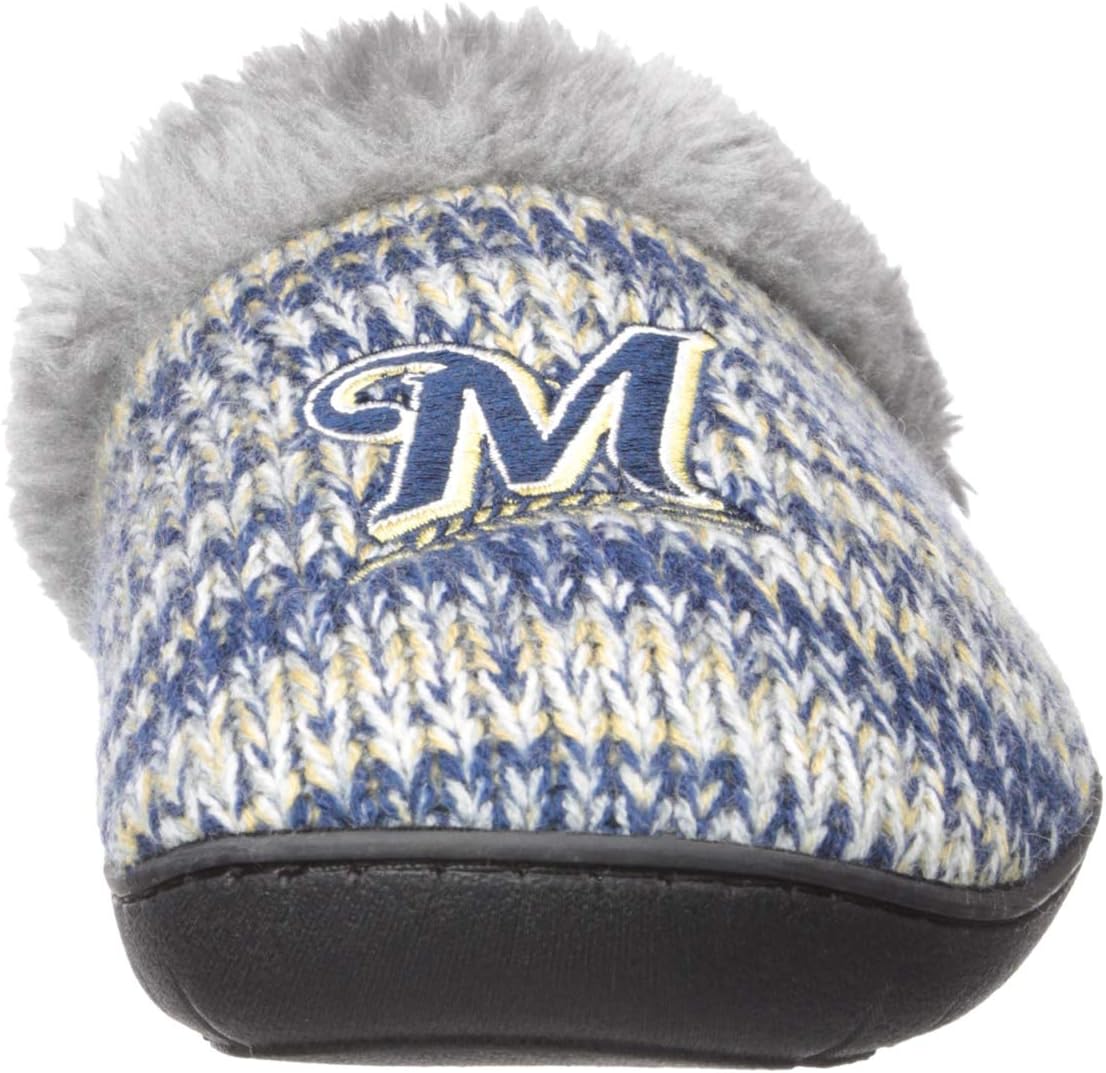 FOCO Unisex-Adult Milwaukee Brewers Womens Peak Slide Slipper Small : Sports & Outdoors