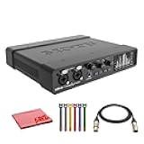 MOTU UltraLite-mk5 USB-C Audio/MIDI Interface (8453) Bundle with 10 Ft XLR Cable, Fiber Cloth, Cable Ties