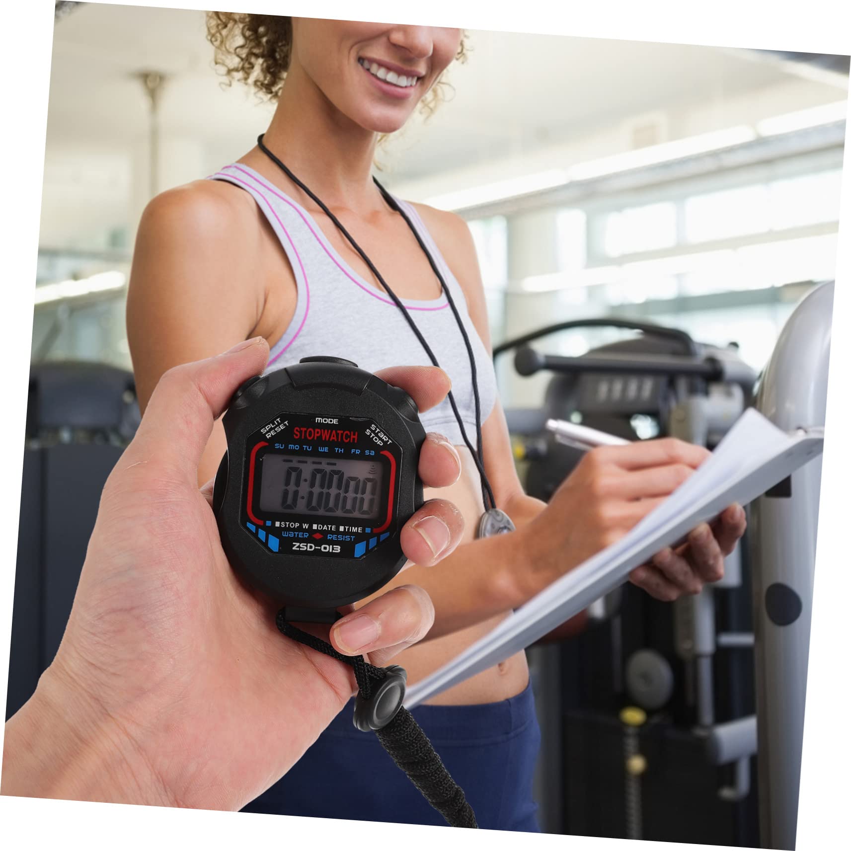 BESPORTBLE 12 Pièces chronomètre d'entraînement électronique Montre Rouge Calendrier minuteur chronomètre de Sport Montre chronomètre de Sable l'horloge Accessoires Réveil