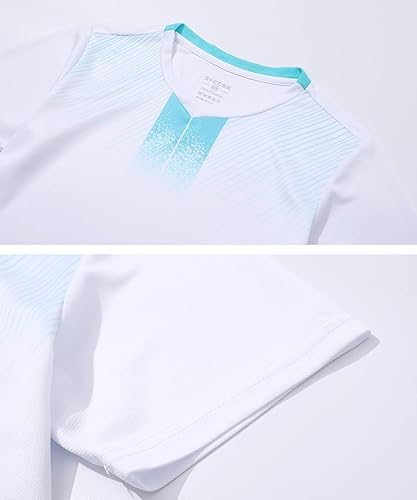 Miniatura 3 de Paquete de 2 camisetas de fútbol y pantalones cortos para niño, de secado rápido, uniforme de entrenamiento de equipo deportivo