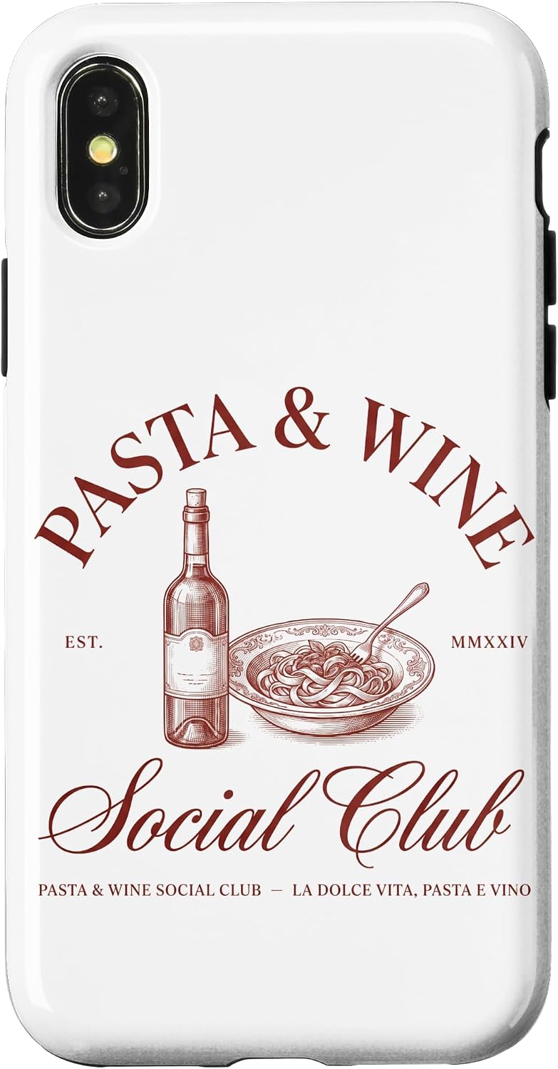 Pasta & Wine Tshirt Pasta Wine Italy Vacation Holiday Summer Case for iPhone 11 Pro image 5